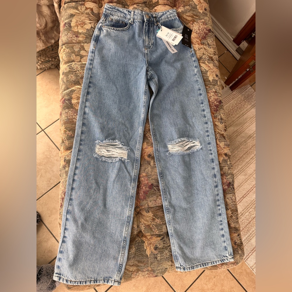 NWT NA-KD Dad Jeans sz XS